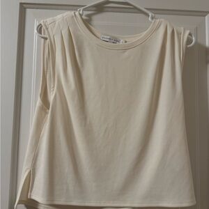 Sincerely Jules Cream Muscle Tee